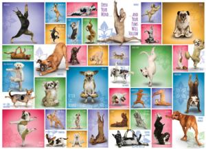 Yoga Dogs Collage Impossible Puzzle By Eurographics