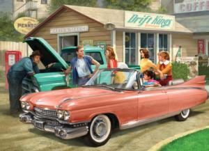 The Pink Caddy Nostalgic & Retro Jigsaw Puzzle By Eurographics