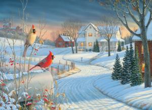 Country Cardinals Winter Jigsaw Puzzle By Eurographics