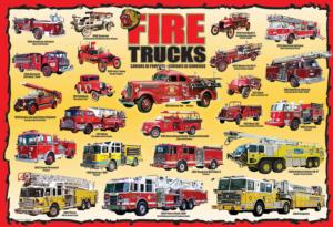 Fire Trucks Police & Fire Children's Puzzles By Eurographics