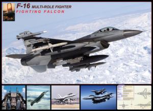 F-16 Fighting Falcon Military Jigsaw Puzzle By Eurographics
