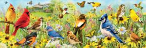 Garden Birds Spring Panoramic Puzzle By Eurographics