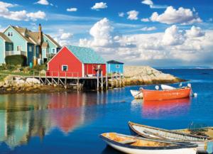 Peggy's Cove Nova Scotia - Scratch and Dent Cabin & Cottage Jigsaw Puzzle By Eurographics