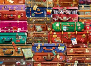 Travel Suitcases Collage Impossible Puzzle By Eurographics