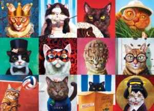 Funny Cats Collage Jigsaw Puzzle By Eurographics