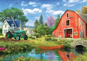 The Red Barn Landscape Jigsaw Puzzle By Eurographics