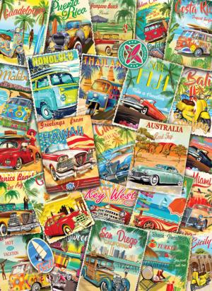 Vintage Travel Collage Collage Jigsaw Puzzle By Eurographics