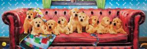 Lounging Labs Dogs Panoramic Puzzle By Eurographics