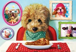Dinner Time by Heffernan Puzzle in a Lunch Box Humor Collectible Packaging By Eurographics