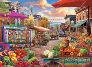 Main Street Market Shopping Large Piece By Eurographics