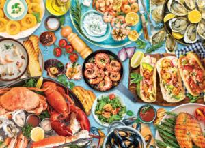 Seafood Table Collage Jigsaw Puzzle By Eurographics