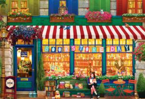 The Old Bookstore Shopping Jigsaw Puzzle By Eurographics