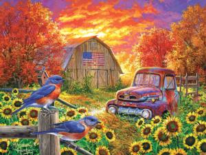 Old Glory Landscape Jigsaw Puzzle By RoseArt
