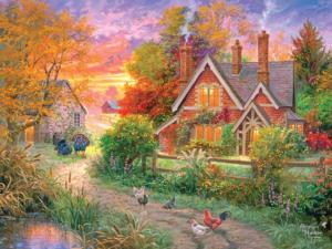 Warmth Of Home Landscape Large Piece By RoseArt