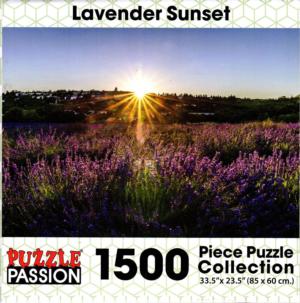 Lavender Sunset Sunrise & Sunset Jigsaw Puzzle By Puzzle Passion
