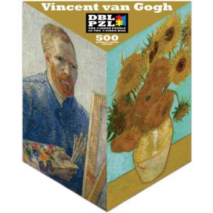 Vincent Van Gogh (Vertical) People Triangular Puzzle Box By Pigment & Hue
