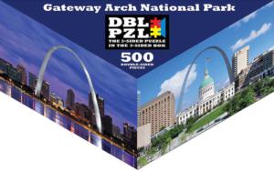 Gateway Arch National Park St. Louis Triangular Puzzle Box By Pigment & Hue