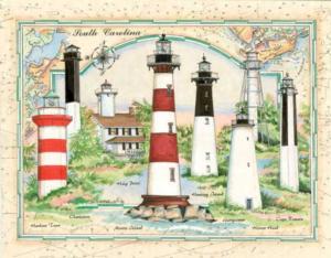 South Carolina Lighthouse Lighthouse Jigsaw Puzzle By Heritage Puzzles
