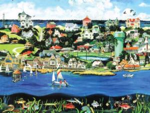 Town of Duck Beach & Ocean By Heritage Puzzles