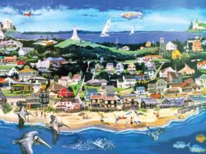 Kill Devil Hills Beach & Ocean Jigsaw Puzzle By Heritage Puzzles