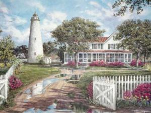 The Ocracoke Lighthouse Lighthouse Jigsaw Puzzle By Heritage Puzzles