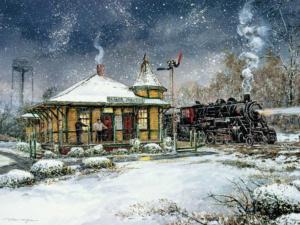 Barber Junction Train Jigsaw Puzzle By Heritage Puzzles