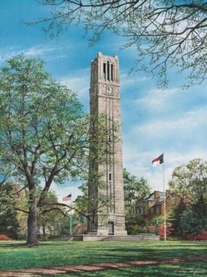 Memorial Bell Tower Landmarks & Monuments Jigsaw Puzzle By Heritage Puzzles