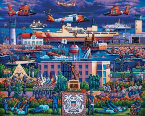U.S. Coast Guard Folk Art Jigsaw Puzzle By Dowdle Folk Art