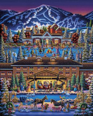 Sun Valley Holiday Folk Art Jigsaw Puzzle By Dowdle Folk Art