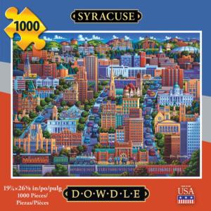 Syracuse Folk Art Jigsaw Puzzle By Dowdle Folk Art