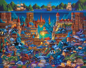 Atlantis Folk Art Jigsaw Puzzle By Dowdle Folk Art