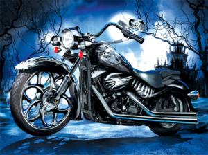Skeleton Ride Motorcycle Jigsaw Puzzle By SunsOut