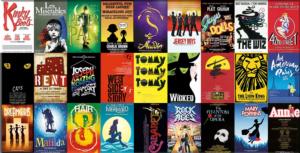 Broadway Musicals Collage Panoramic Puzzle By Re-marks