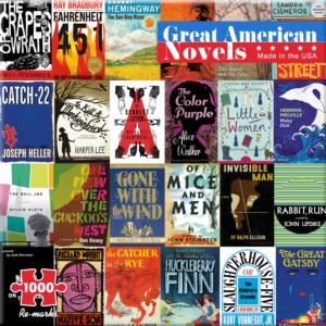 Great American Novels Collage Jigsaw Puzzle By Re-marks