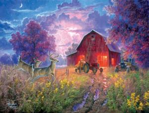 Night Run Forest Animal Jigsaw Puzzle By SunsOut