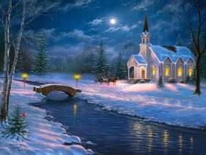 Peaceful Evening Christmas Jigsaw Puzzle By SunsOut