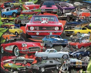 Boomers' Favorite Cars Nostalgic & Retro Jigsaw Puzzle By Hart Puzzles