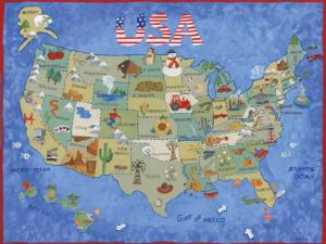 USA Map United States Jigsaw Puzzle By Hart Puzzles