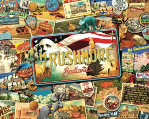 Mt. Rushmore / Badlands Collage Jigsaw Puzzle By Hart Puzzles
