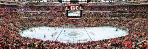 Chicago Blackhawks NHL Stadium Panoramics Center View Sports Panoramic Puzzle By MasterPieces