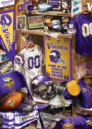 Minnesota Vikings NFL Locker Room Sports Jigsaw Puzzle By MasterPieces
