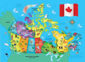 Canada Map Canada Children's Puzzles By MasterPieces