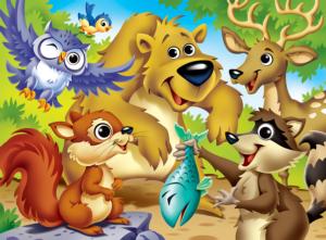 Woodland Animals Children's Cartoon Children's Puzzles By MasterPieces