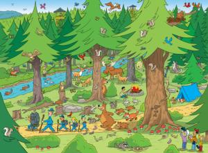 Things to Spot in the Woods Children's Cartoon Children's Puzzles By MasterPieces