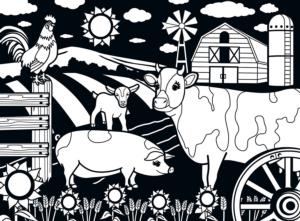 Farm Farm Coloring Puzzle By MasterPieces