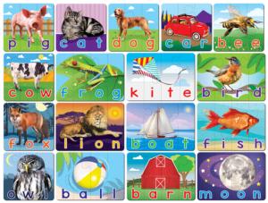 Spelling Matching Puzzle Educational Children's Puzzles By MasterPieces