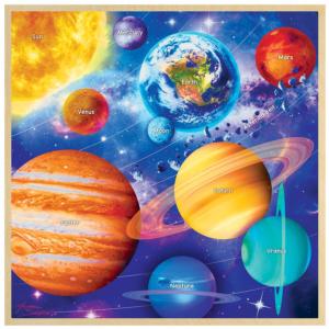 Solar System - Wood Jigsaw Puzzle Space Children's Puzzles By MasterPieces