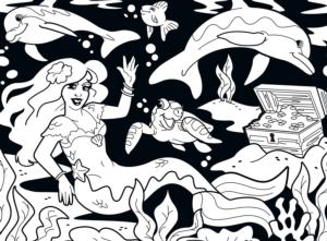 Mermaid Mermaid Coloring Puzzle By MasterPieces