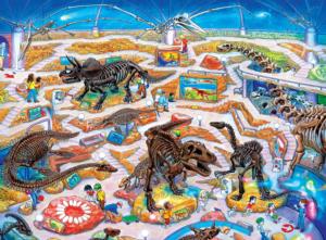 Dinosaur Museum Books & Reading Maze Puzzle By MasterPieces