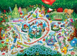 Snow Globe Wonderland Christmas Maze Puzzle By MasterPieces
